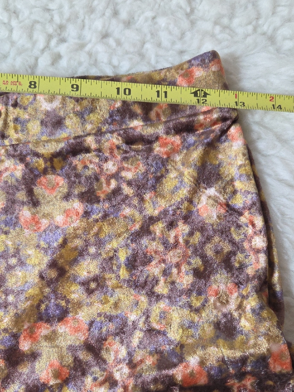 Free People The Valley Printed Flares Velvet Pants Sz XS - Picture 11 of 14